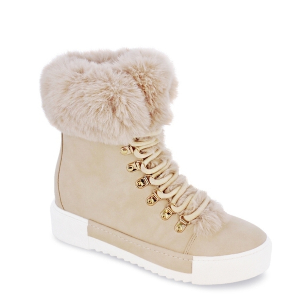Cream Sneaker Boot
